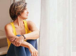 A woman worried about TMJ treatments