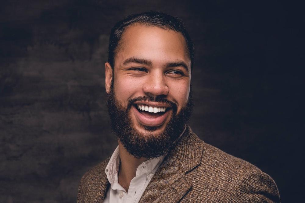 man smiling
