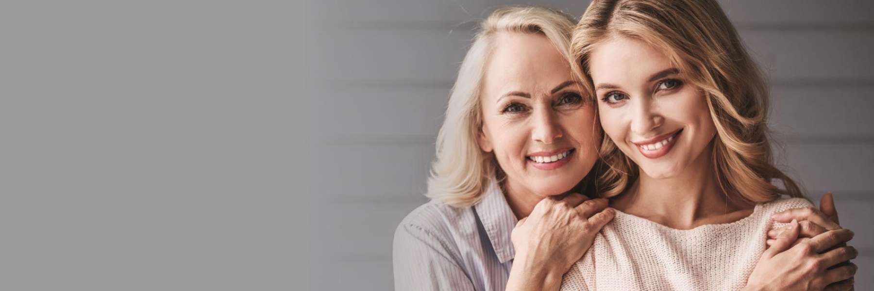 Two woman that sought general dentistry at Randolph Dental Associates